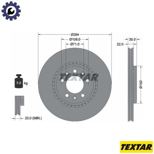 Brake disc 92287103 - brake,