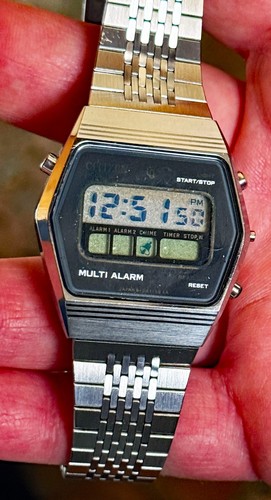 Rare vintage led digital watch - vintage,