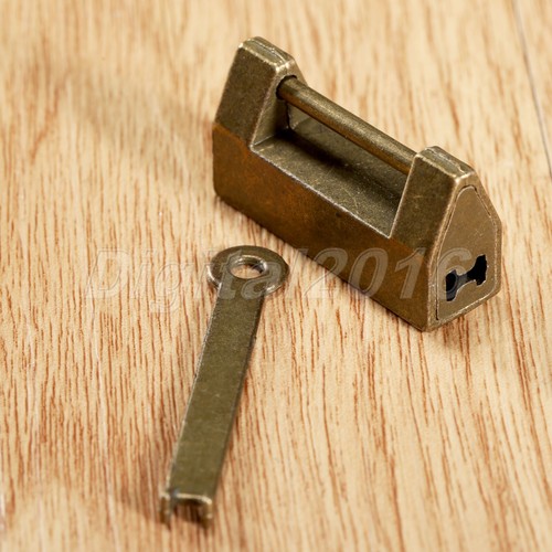 Antique brass padlock jewelry - antique,
