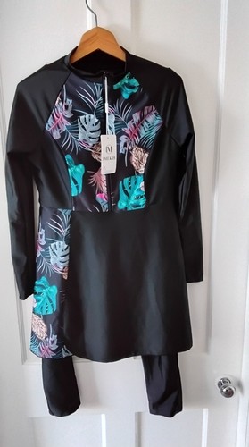 Black floral islamic - floral, modest