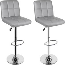 Set Of 2 Faux Leather Swivel