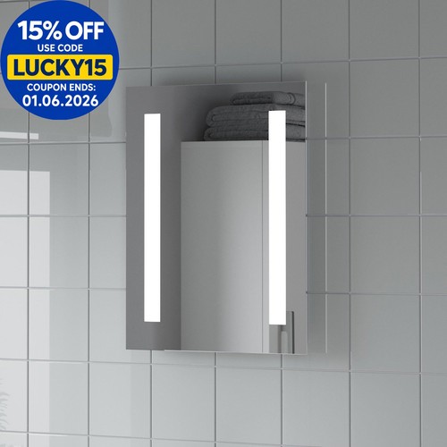 Led bathroom mirror - bathroom, vertical