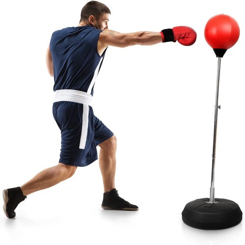 Punching bag with - stand, height