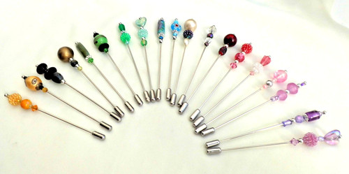 Decorative beaded hat pins 19 - decorative, pins;