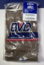 Vintage 90s BVD Men Briefs Size 32 DSCP Military Brown Made in USA - 2 Pack
