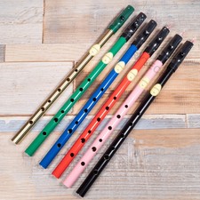 Feadog Original Irish D Key 6 Hole Tin Whistle Penny Folk Metal Flute Stáin