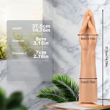 Realistic Rubber Real Feel Hand Knuckles Fist Dildo Huge Thick Fisting Sex-Toy