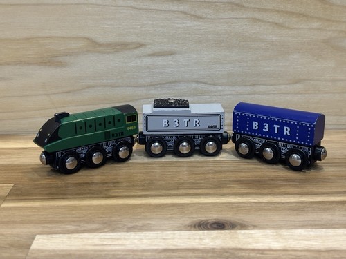 Wooden railway train b3tr - wooden,