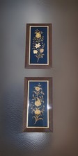 Vintage Pair Small Inlaid