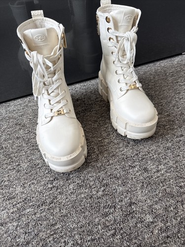 Buffalo white chunky - , boots