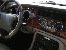 For  Jaguar XK8 or XKR 1996-2006  Chrome Gauge Trim Dial Rings Polished Alloy x7