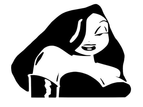 Jessica rabbit vinyl decal - vinyl,