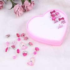  Girl Earrings Childrens Clip on Kids Jewelry Jewellery for Girls