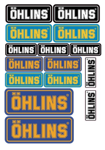 Sticker ohlins moto sponsor - sticker,