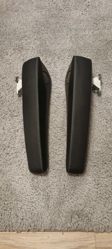 Armrest leather black - 2, set