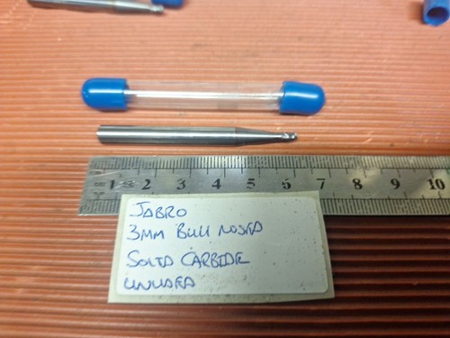 3mm bull nosed solid - nosed, carbide