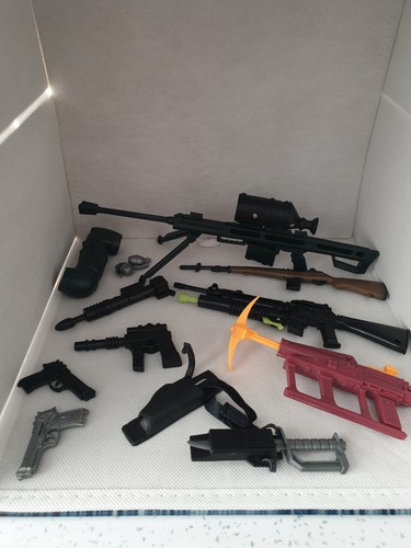 Vintage action man - vintage, weapons