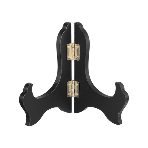 Black easel plate - black, 4"