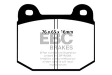 EBC Greenstuff Front Brake Pads for Vauxhall Carlton 2.0 (77 > 82)