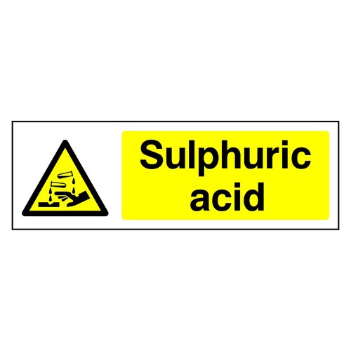 Sulphuric acid sign - sulphuric, sticker