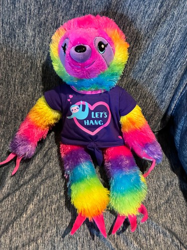 Build bear rainbow sloth - bear,