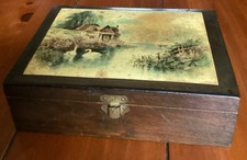 Antique Wooden Box With