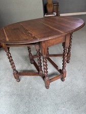 Vintage Antique Oak Drop Leaf