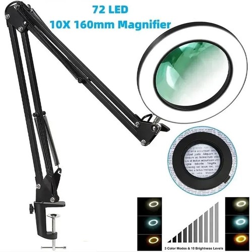 10x led magnifying glass - 10x,