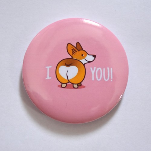 Love you corgi dog with - i,