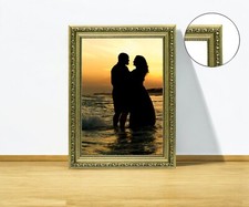 Ornate Picture Frame Shabby Chic Picture Frame Photo Frames Black White Gold A4