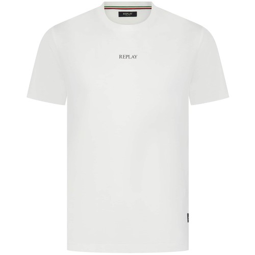 Replay printed logo shirt - printed, t-shirt