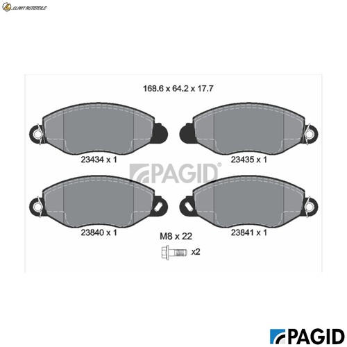 Brake pad set - brake, disc