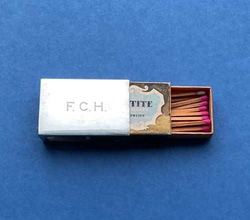 Sterling silver matchbox - sterling,