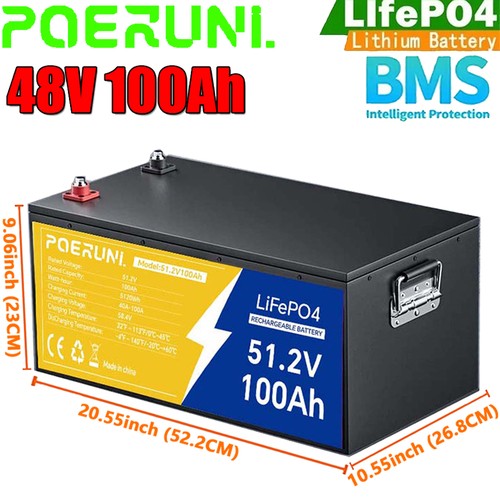 New 48v 100ah lifepo4 lithium - 48v,