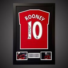 Wayne Rooney Hand Signed 2009/10 Framed Manchester United Shirt With COA £185