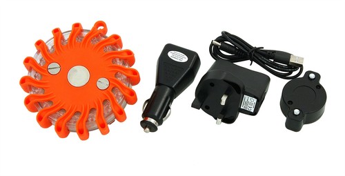 Rechargeable red led warning - rechargeable,