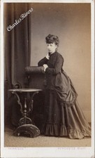 NEWCASTLE CDV LADY NAMED LUCY ADAMTHWAITE (see desc) FASHION PHOTO #D4281