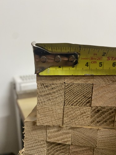 Solid oak block pen - oak,