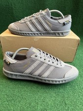 Adidas Hamburg Cordura Trainers Size UK 9 Grey Lace Up FZ2693 Shoes