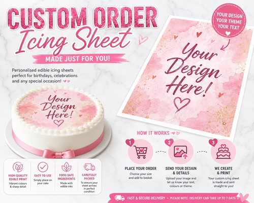 Custom order icing sheet - order,