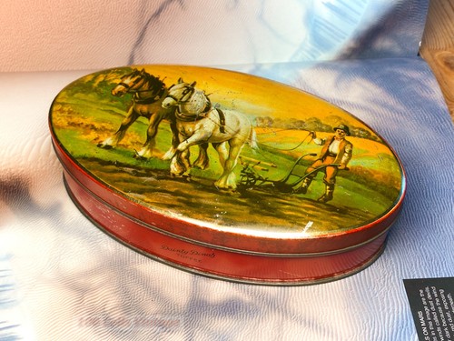 Horses pulling plough red - pulling, plough,