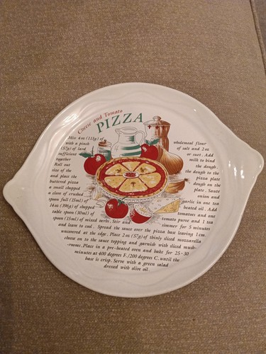 Vintage pizza plate rayware - pizza, by