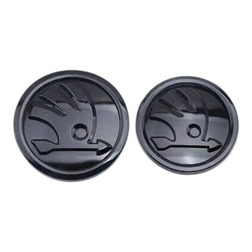 Skoda gloss black - gloss, 90mm