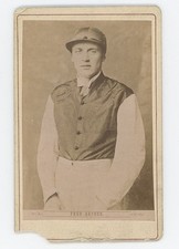 CDV Fred Archer Jockey Silks Horse Racing Antique Photo Victorian 19th Century