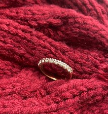 9 carat gold eternity ring size L (6)