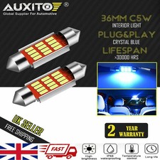 UK 36MM LED Blue C5W Car