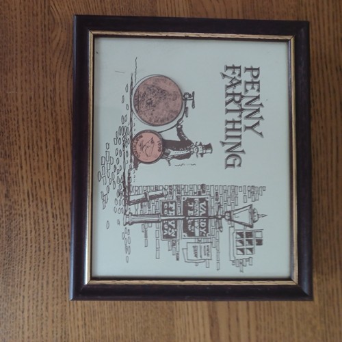 Penny farthing bicycle two - farthing,
