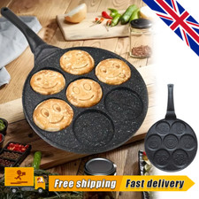7 Holes Pancake Pan Non-stick Griddle Breakfast Egg Pancake Maker Frying Pan UK