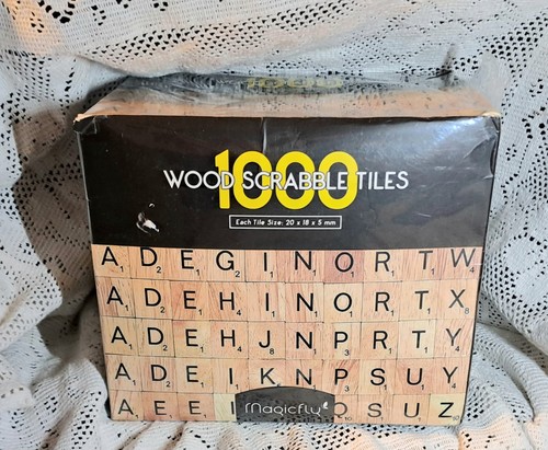 1000 wood scrabble tiles - 1000,