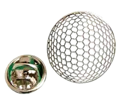 Golf ball pin badge - badge, made
